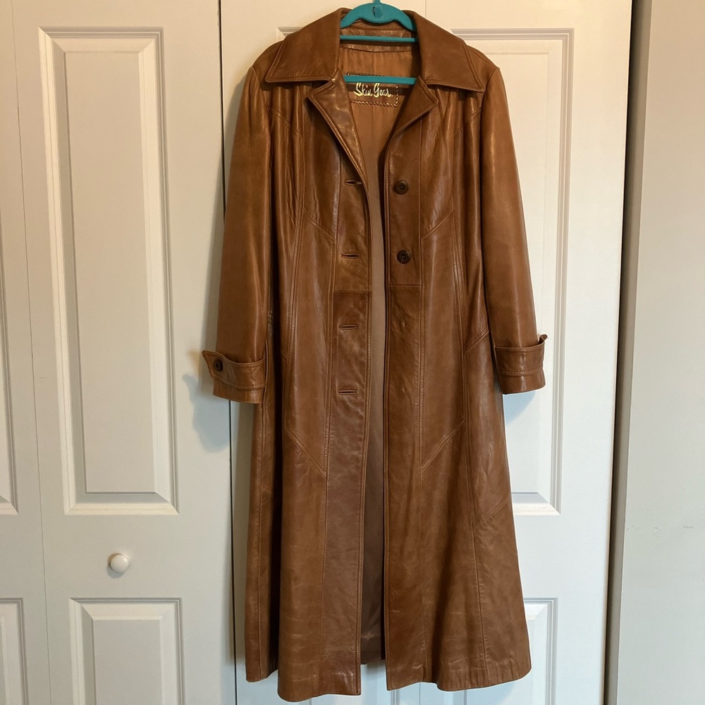 Skin Gear Leather Trench Coat
